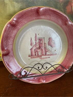 Vintage AMALFI ITALY Hand Painted Decorative Plate.